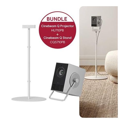 LG Cinebeam Q Kleiner Beamer mit 4K UHD + CineBeam Q Standfuß HU710PB.CQS710