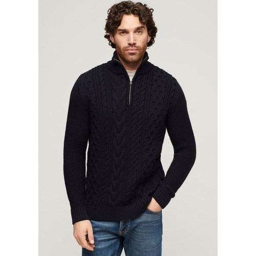 Superdry Strickpullover »Jacob Cable Knit Half Zip«