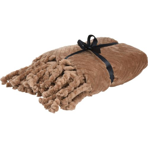 Decke TASSEL braun