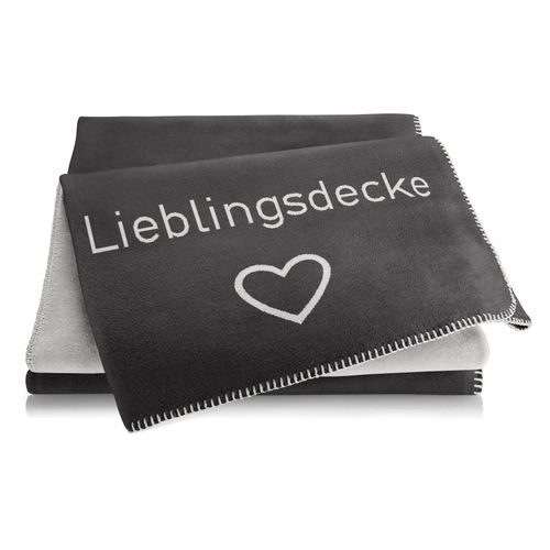 Decke LIEBLINGSDECKE anthrazit