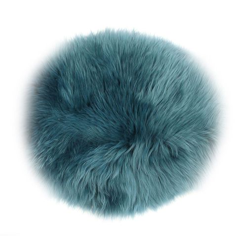 Sitzkissen LAMMFELL blau