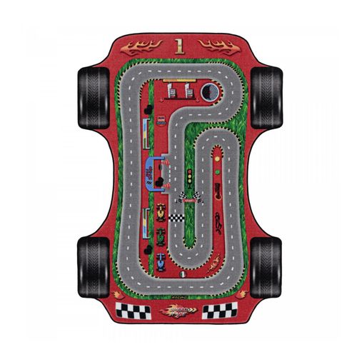 Kinderteppich Spielteppich Rennwagen, Autobahn, Straße Motiv, Höhe 8 mm