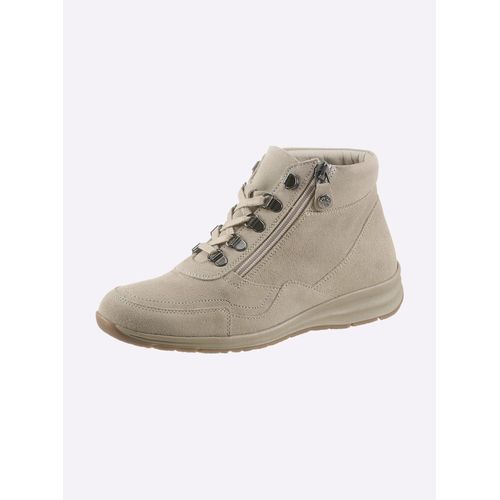 Stiefelette CASUAL LOOKS, Damen, Gr. 38, beige, Veloursleder, sportlich, Schuhe