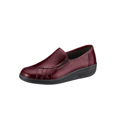 Slipper ACO, Damen, Gr. 40, rot (bordeaux), Glattleder, Basic, Schuhe