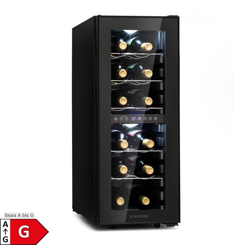 Shiraz 12 Duo Weinkühlschrank 2 Zonen 42L/12 Flaschen 5-12 / 12-18 °C Touch 12 Flaschen