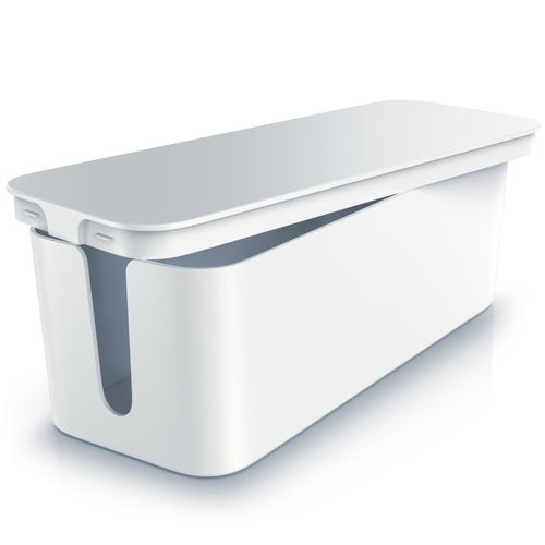 BEARWARE Kabelbox, Kabel Box mit Gummifüßen - Kabelmanagement / dezente Optik / Ladebox