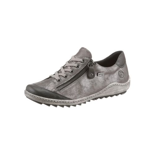 Schnürschuh REMONTE, Damen, Gr. 39, grau, Lederimitat, sportlich, Schuhe