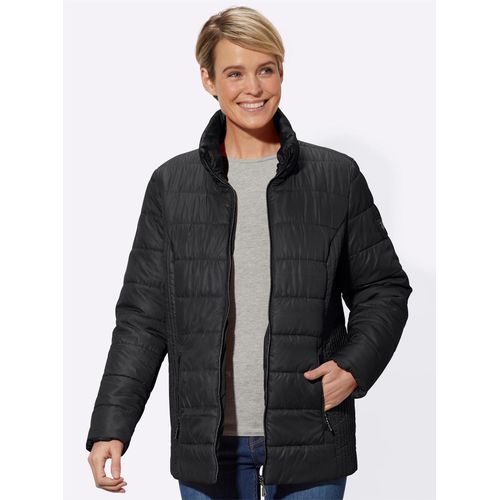 Steppjacke CASUAL LOOKS, Damen, Gr. 18, schwarz, 100% Polyester, unifarben, Langarm, Jacken