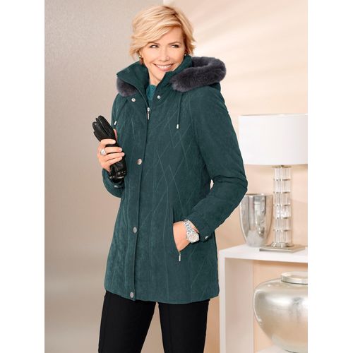 Winterjacke CLASSIC, Damen, Gr. 44, blau (petrol), 85% Polyester, 15% Polyamid, unifarben, Jacken