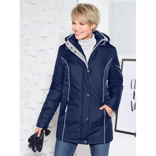 Funktionsjacke CLASSIC BASICS, Damen, Gr. 46, blau (marine), 100% Polyester, gemustert, mehrfarbig, Langarm, Jacken