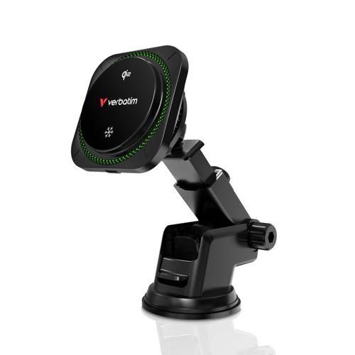 Verbatim Charge'n'Drive Magnetic Wirel.Car Charger Qi2 RGB 31860