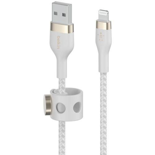 Belkin Flex Lightning/USB-A 2m mfi zert., weiß CAA010bt2MWH