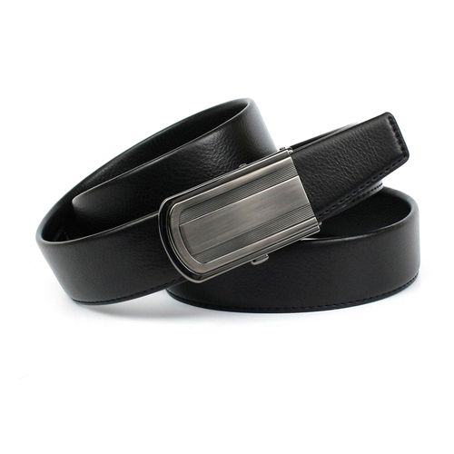 Ledergürtel ANTHONI CROWN, Damen, Gr. 85, schwarz, Leder, unifarben, Gürtel, mit satiniert glänzender Schnalle