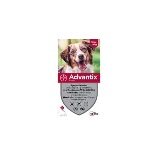 Advantix 250/1250 für Hunde von 10 bis 25 kg 4 Pipetten