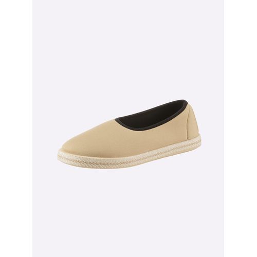Slipper CASUAL LOOKS, Damen, Gr. 38, gelb (vanille), Textil, sportlich, Schuhe