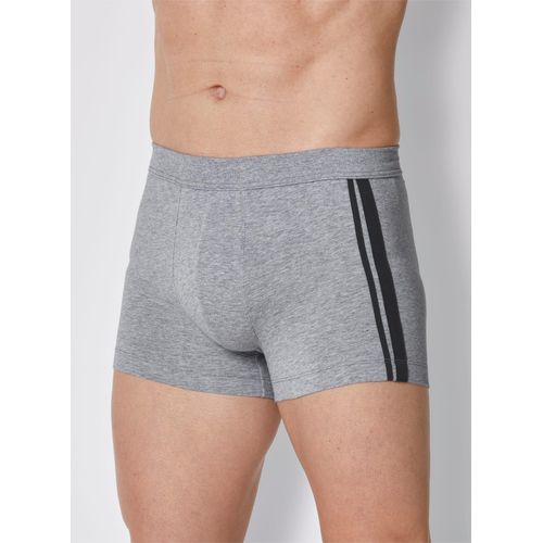 Panty SCHIESSER, Herren, Gr. 5, grau (grau, meliert), 95% Baumwolle, 5% Elasthan, Unterhosen