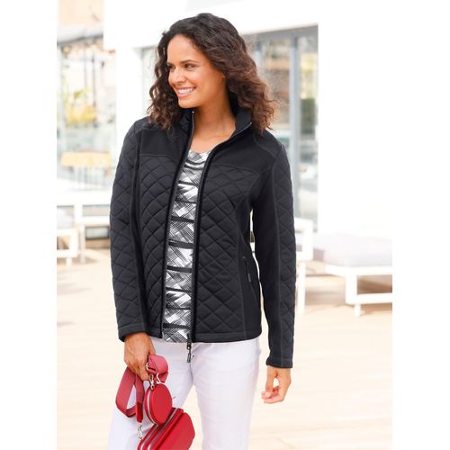 Fleecejacke CASUAL LOOKS, Damen, Gr. 40, schwarz, 100% Polyester, Einsatz:100% Polyester, unifarben, Langarm, Jacken