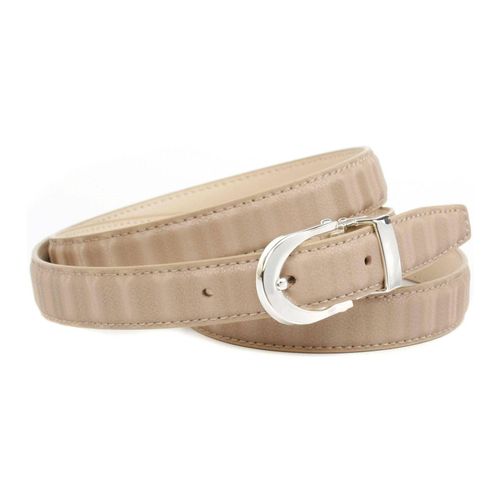 Ledergürtel ANTHONI CROWN, Damen, Gr. 75, beige, Leder, gemustert, Gürtel, Femininer Gürtel aus innovativem Leder in 3D-Optik