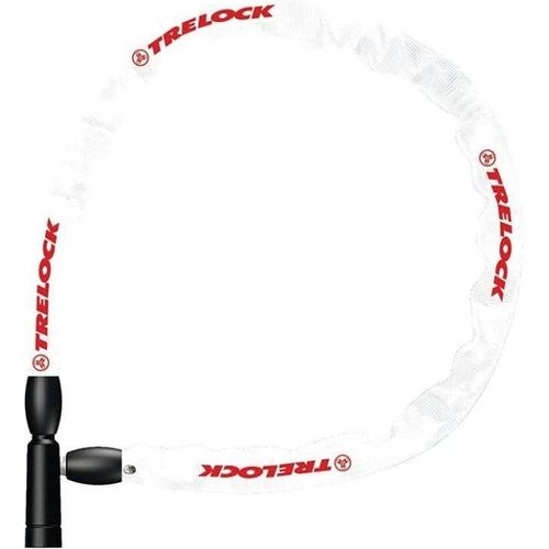 Trelock BC 115 Kettenschloss IN-X 4 mm Kettenglied weiß 110 cm