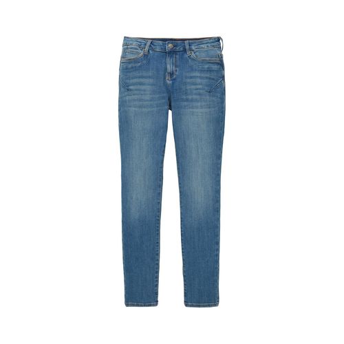 TOM TAILOR Damen TTTAPERED Jeans, blau, Uni, Gr. 29/32