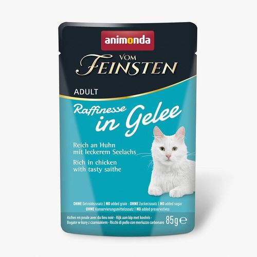 animonda vom Feinsten Raffinesse Gelee Huhn und Seelachs 24x85g