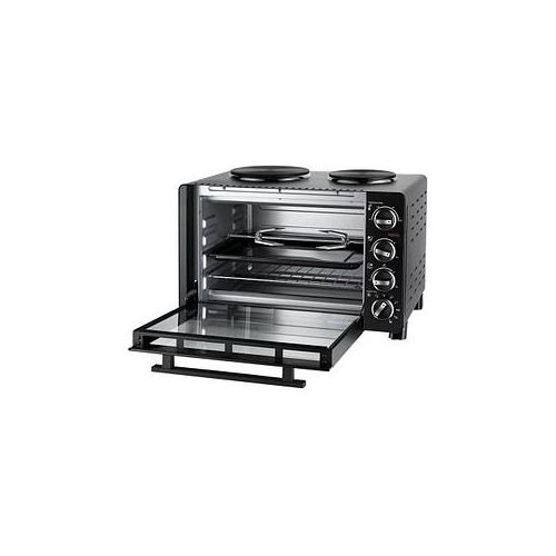 UNOLD 68885 Minibackofen mit Kochplatten schwarz