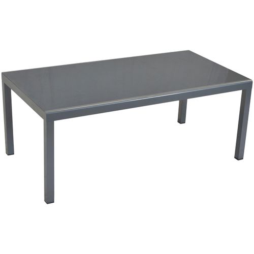 Gartentisch MERXX, silber (silber, silber, grau), B:190cm H:75,5cm T:100cm, Tische, BxTxH: 190x100x75,5 cm