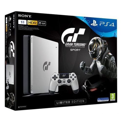 PlayStation 4 Slim 1000GB - Weiß - Limited Edition Gran Turismo Sport + Gran Turismo Sport