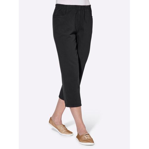 Caprihose CLASSIC BASICS, Damen, Gr. 54, Normalgrößen, schwarz, 100% Baumwolle, unifarben, 3/4-Länge, Hosen