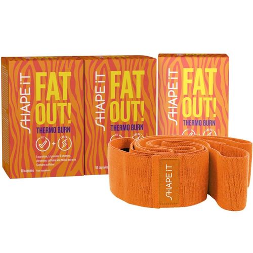 3x Fat Out! Thermo Burn mit GRATIS Fitnessband