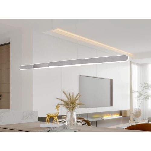 LED Pendelleuchte HELIOS Silber mit TOUCH Dimmer