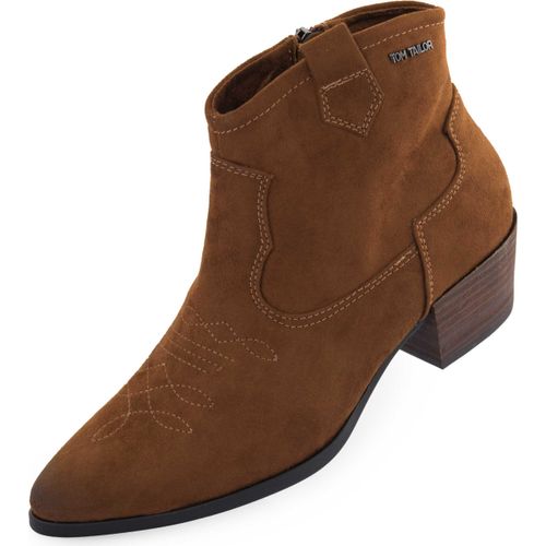 Tom schneider cognac damen knöchelstiefel größe 43 leder
