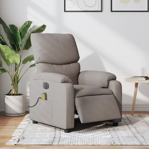 Massagesessel Elektrisch Taupe Stoff , Klassische Sessel 2024 Neu