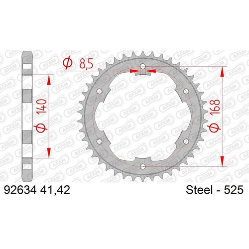 AFAM Kettenrad 92634-41