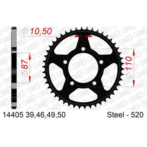 AFAM Kettenrad 14405-46