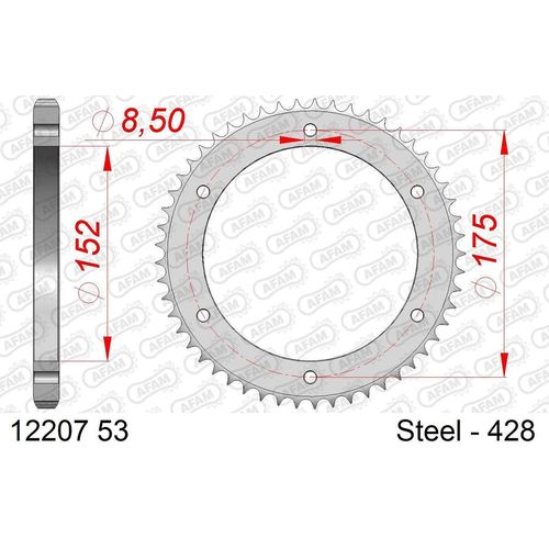 AFAM Kettenrad 12207-53