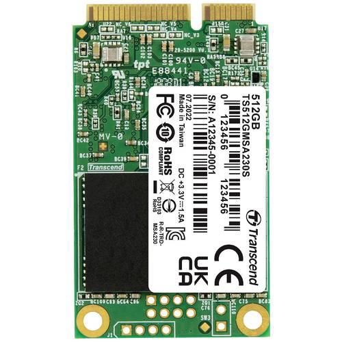 Transcend MSA230S 512 GB Interne mSATA SSD mSATA Retail TS512GMSA230S