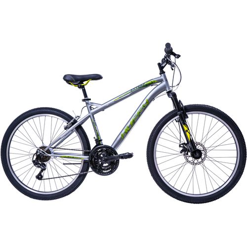 Mountainbike HUFFY Gr. 45, grau (grün), Fahrräder, Kinder, 45cm, 26 Zoll (66,04cm) hinten: 26 Zoll (66,04cm)