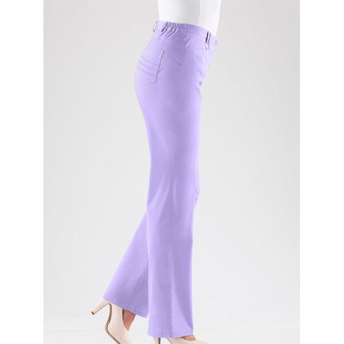 Funktionshose COSMA, Damen, Gr. 27, Kurzgrößen, lila (lavendel), 97% Baumwolle, 3% Elasthan, unifarben, lang, Hosen
