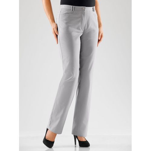 Funktionshose COSMA, Damen, Gr. 108, Langgrößen, grau (hellgrau), 97% Baumwolle, 3% Elasthan, unifarben, lang, Hosen