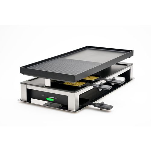 Solis 3 in 1 Raclette Tischgrill, 1500W 10 Personen Grillen, Crepes