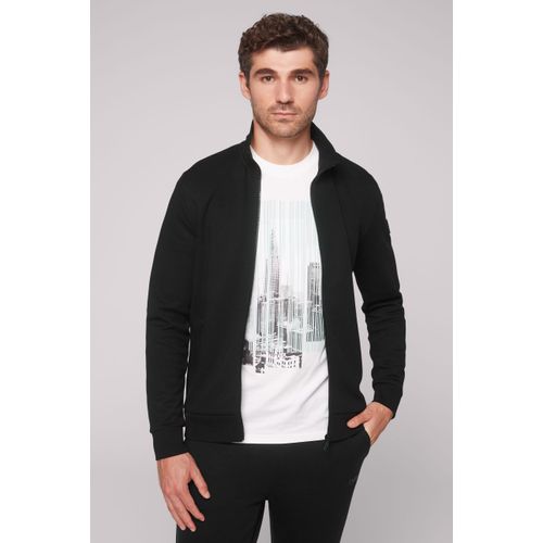 Sweatjacke CMPD, Herren, Gr. M, schwarz (true schwarz), Material: 70% Baumwolle, 30% Polyester, bedruckt, casual, lässig geschnitten normal, Langarm eingesetzt Rippbündchen, Sweatjacken, mit Reißverschlusstaschen