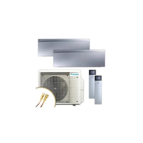 DAIKIN Klima-Set Emura 3 | FTXJ-AS | silber | 2,5 kW + 2,5 kW Quick Connect