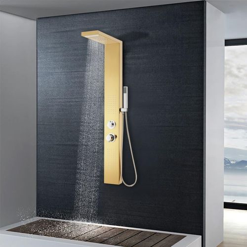 Prolenta Premium - Duschpaneel-System Edelstahl 201 Golden