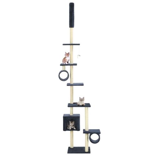 Prolenta Premium - Katzenbaum mit Sisal-Kratzsäulen 260 cm Dunkelblau