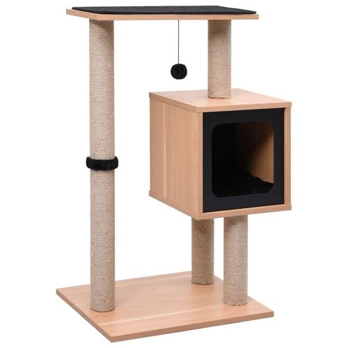 Prolenta Premium Katzen-Kratzbaum mit Sisal-Kratzmatte 82 cm