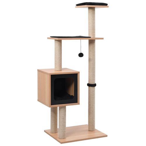 Prolenta Premium Katzen-Kratzbaum mit Sisal-Kratzmatte 123 cm