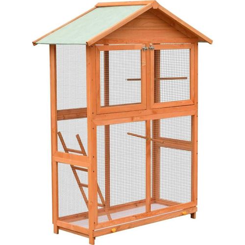 Prolenta Premium - Vogelkäfig Kiefernholz & Tannenholz 125,5x59,5x164 cm