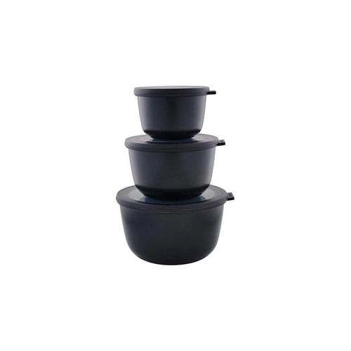 Mepal - Cirqula High Bowl Set Of 3 - Black (233095)