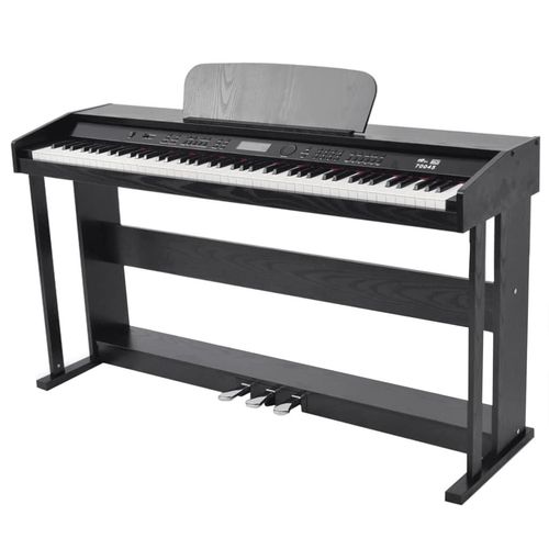 Prolenta Premium - Digitalpiano mit 88 Tasten und Pedalen Schwarz Melaminplatte